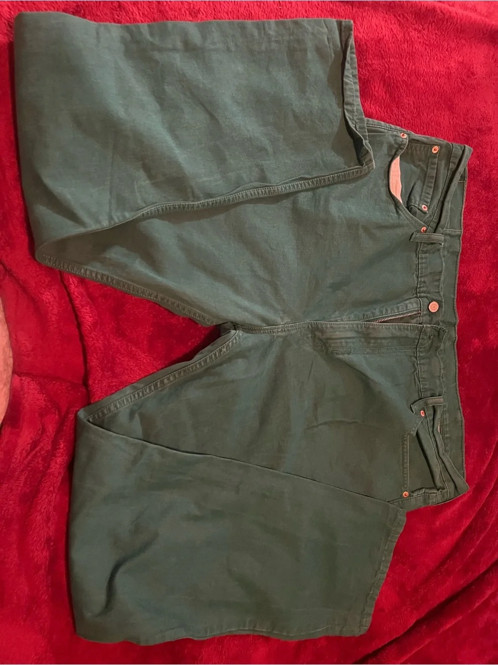 Levi's Forest Green Denim Jeans 40x30
